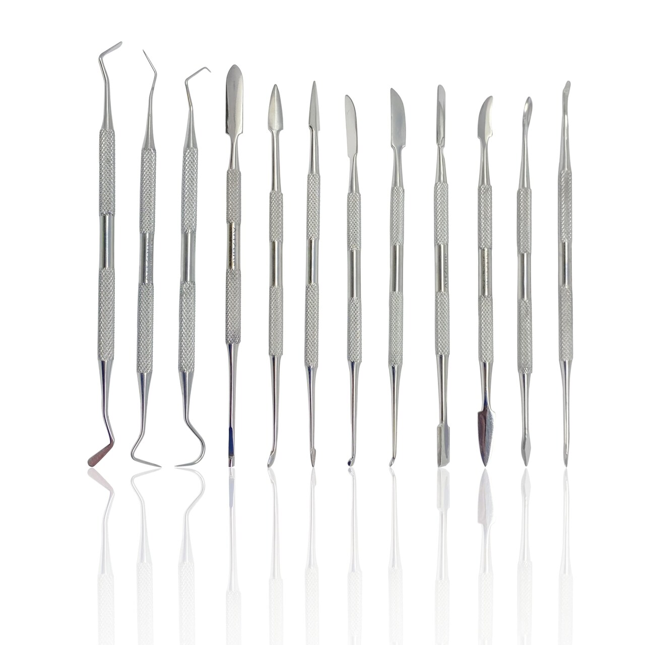 Stainless Steel Spatula Wax & Clay Sculpting Tool Carver Set (12PK)